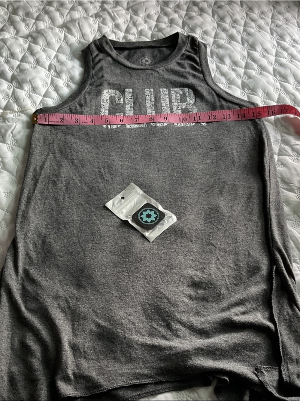 Gray Sleeveless Graphic Tank Top - Women